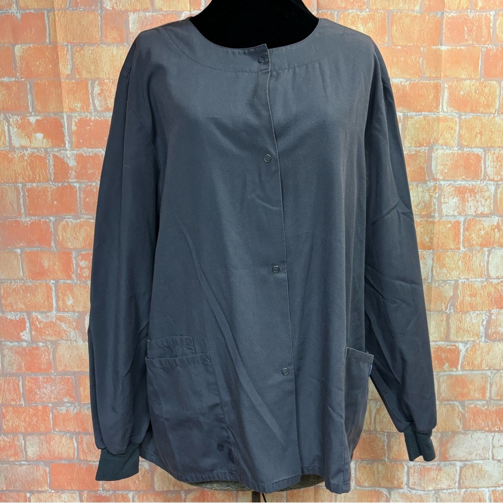 Cherokee‎ Workwear Snap Front Scrub Jacket